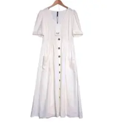 セール【新品】タグ付き　涼しげ　リネンレーヨン　シャツワンピース　ZARA
