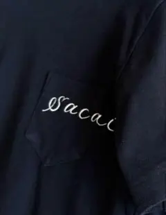 sacai×Dr.Woo コラボ / Embroidery 刺繍 フレアTシャツ