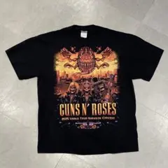 ガンズアンドローゼス ツアー Tシャツ 黒 XL GUNS N’ROSES