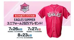 東北楽天ゴールデンイーグルス サマーユニフォーム 2025 Mサイズ