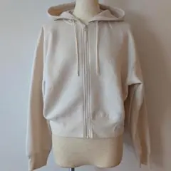 新品タグ付★ユニクロ ドライスウェット クロップド パーカ 長袖 M