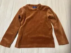 しまむら　ブラウン フリース トップス 120cm