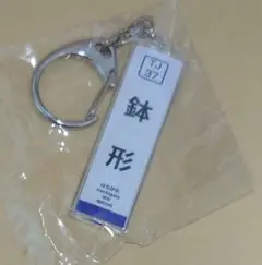 東武東上線　駅名標　たて型 キーホルダー TJ37　鉢形　はちがた