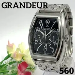 稼働品 GRANDEUR メンズ 腕時計 グランドール カレンダー クオーツ式