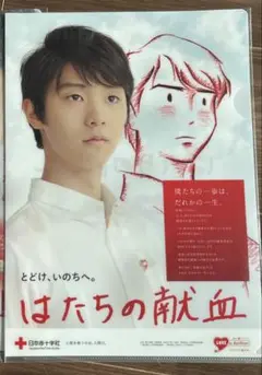 羽生結弦　クリアファイル　はたちの献血　日本赤十字社