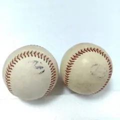 NPB　日本プロ野球　公式球　試合球　実使用　2個セット　旧モデル