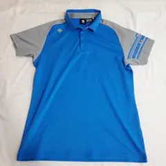 DESCENTE GOLF ポロシャツ L 青