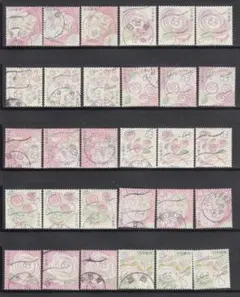 【使用済】23年ライフ花63円・10種30枚