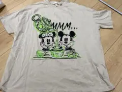 H&M エイチアンドエム　ディズニー　ミッキー　プリントTシャツ　半袖　L