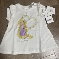 ラプンツェル フラワーTシャツ　80