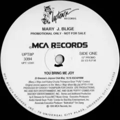 Mary J. Blige – You Bring Me Joy 12レコード