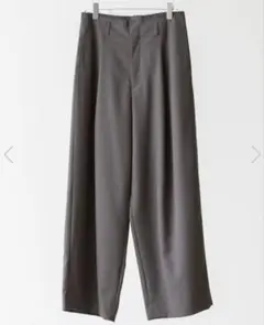 Rich I-04-PT-01 TUCK WIDE TROUSERS チャコール