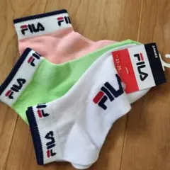 新品　FILA　フィラ　レディース　靴下　ソックス　甲　メッシュ　ゴルフ　3足組
