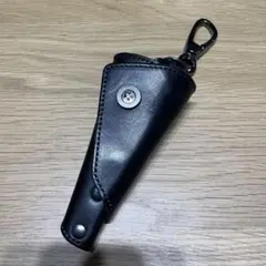 【値下げ】レザー キーケース 本革 黒
