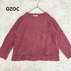 【OZOC】オゾック　リブニット　ピンク セーター 38