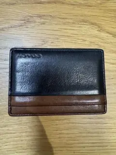 COACH レザー カードケース 黒と茶色