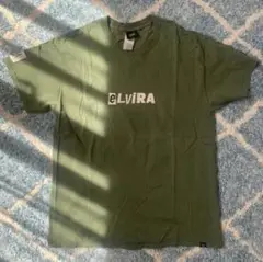 レア 怪文書 ELVIRA tee エルビラ プリントTシャツ L 緑 グリーン