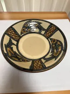 金城吉広　刷毛目海老魚文七寸皿（一枚焼） 金城吉広 刷毛目海老魚文七寸皿（一枚焼） - メルカリ