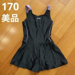 FILA　フィラ　水着　キュロットタイプ【170cm】ブラック✕パープル　女の子