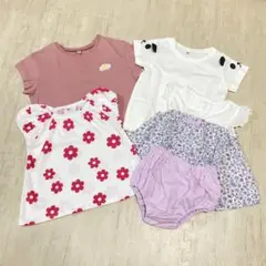最終SALE!【美品】半袖トップス4点セット 90cm