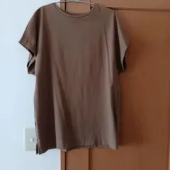 オペークドットクリップ Tシャツ 《size L・ブラウン》
