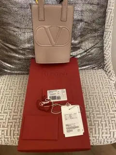 ヴァレンティノ ミニロゴショルダーバッグ ピンク