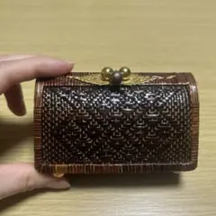 ヤーンリパオ　竹製小物入れ 金具付き
