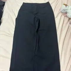 黒 ワイドパンツ