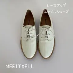 MERITXELL レースアップシューズ　35 エナメルシューズ　ホワイト