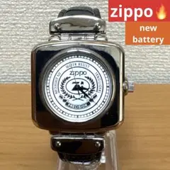 【電池・ベルト新品】 zippo ジッポ ジッポー 腕時計 スクエア