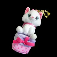 ディズニー　マリーちゃん　ぬいぐるみ　マスコット　小物入