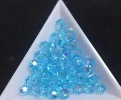 お得‼️スワロフスキー 5000 ラウンドビーズ アクアマリンAB 6ミリ