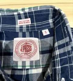 J.PRESS 半袖チェックシャツ