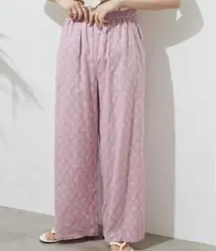 美品★アンティローザホリデー ジャガードガーゼパンツ