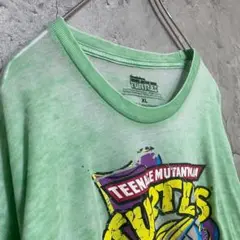 TURTLES 古着 アメリカ輸入 アニメ プリント Tシャツ 半袖 XLサイズ