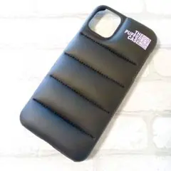 iPhone11ProMax ケース ブラック ダウン風 パフパフ