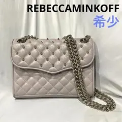 希少❗️レベッカミンコフ　スタッズ　チェーンショルダーバッグ　ラベンダー