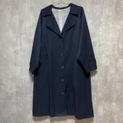 美品 Samansa Mos2 トレンチコート ネイビー 紺