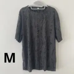 ダークグレー半袖Tシャツ