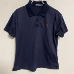POLO RALPH LAUREN ネイビー 半袖ポロシャツ ロゴ刺繍 XXL