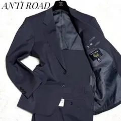 新品 ANTI ROAD ビジネススーツ セットアップ モヘア混 ダークグレー