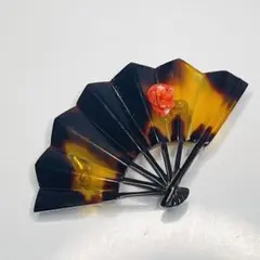 本珊瑚本鼈甲 扇子帯留め