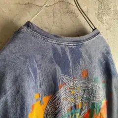 00's DOLFY イルカ アニマル 古着 Tシャツ 半袖 両面プリント 総柄