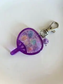 No120 シャカシャカキーホルダー 花火 うちわ