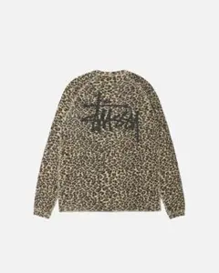 STUSSY BASIC THERMAL LEOPARD サーマル ヒョウ柄 M