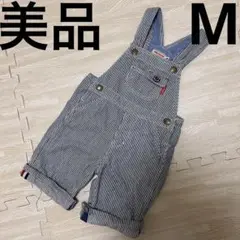 mikihouse ヒッコリー オーバーオール 美品 カバーオール 80 90