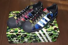 :BAPE X ADIDAS SUPERSTAR 80S BAPE COLOR