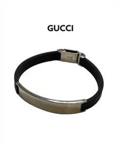 GUCCI グッチ プレートラバーブレスレット