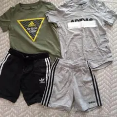 adidas Tシャツとショートパンツセット 130-140サイズ