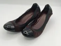 イタリア製 BRUNOMAGLI（ブルーノマリ)パンプス 茶×黒 24.5cm